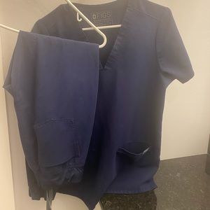 Figs Navy Casma top and Zamora TALL bottoms